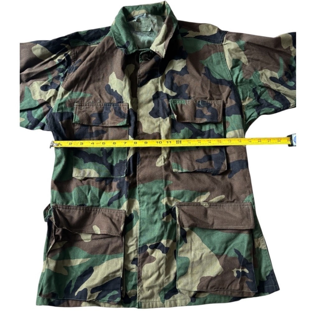 BDU Men's Woodland Camouflage Pattern Button Down Military & Field Jacket Size S - Picture 8 of 9